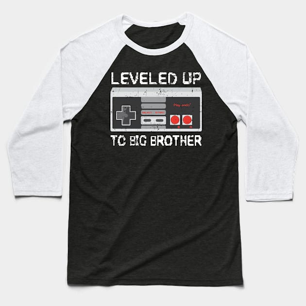 Leveled Up To Big Brother Baseball T-Shirt by RW